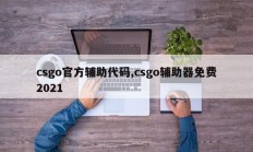 csgo官方辅助代码,csgo辅助器免费2021