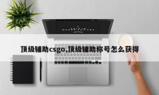 顶级辅助csgo,顶级辅助称号怎么获得