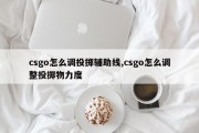 csgo怎么调投掷辅助线,csgo怎么调整投掷物力度