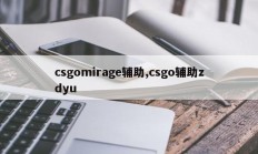 csgomirage辅助,csgo辅助zdyu