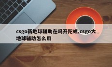 csgo新地球辅助在吗开陀螺,csgo大地球辅助怎么用