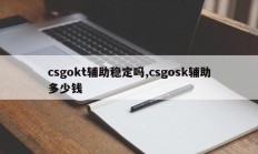 csgokt辅助稳定吗,csgosk辅助多少钱